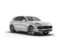 Rwraps 3D Carbon Fiber Silver (Digital) SUV Wraps