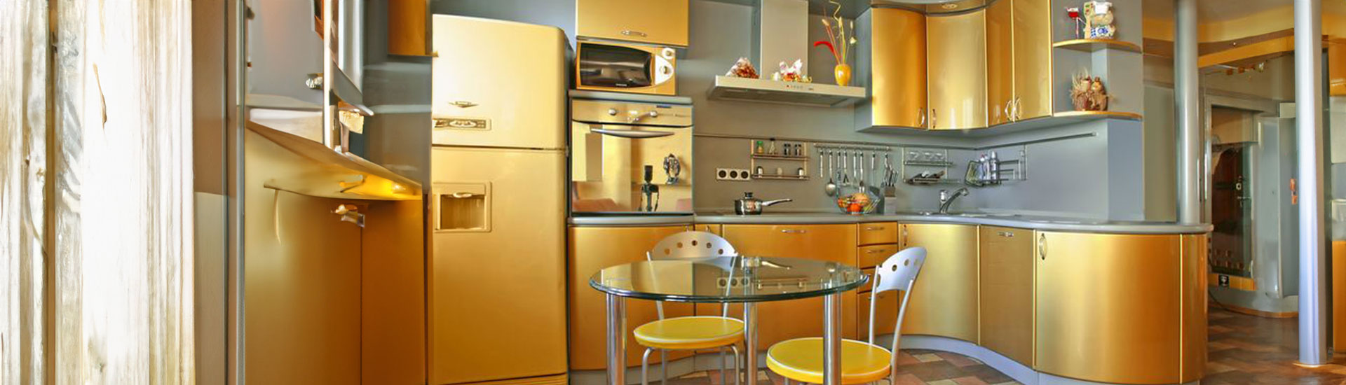 Gold Kitchen Cabinet Wraps