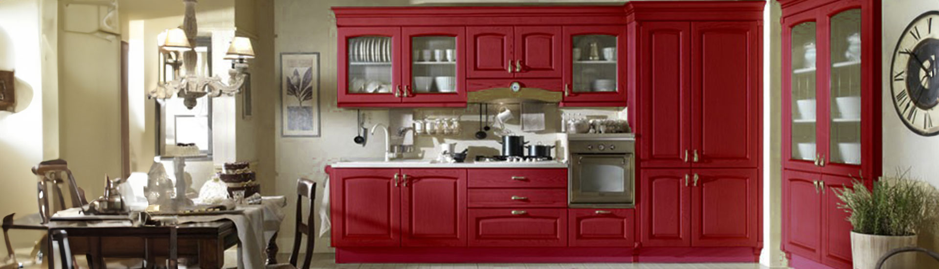 Maroon Kitchen Cabinet Wraps