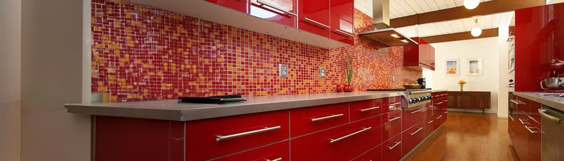 Red Kitchen Cabinet Wraps