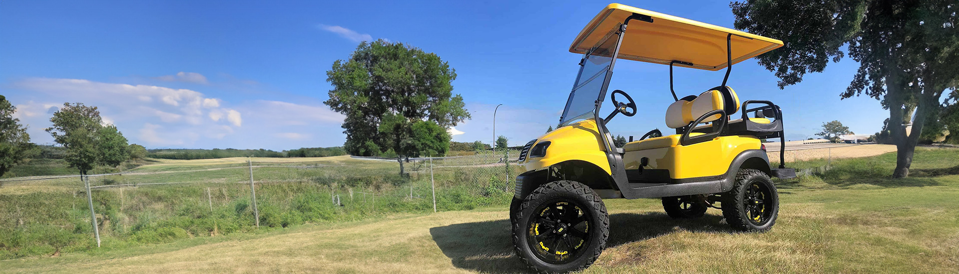 Yellow Golf Cart Wraps