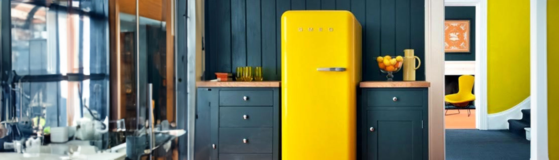 Yellow Refrigerator Wraps
