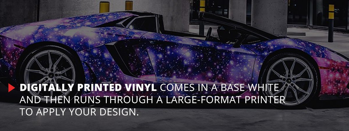 digitally printed vinyl comes in base white