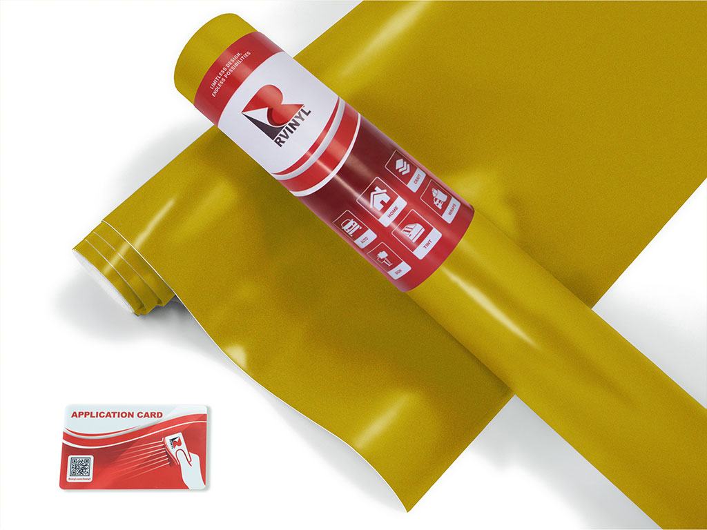 3M 2080 Satin Bitter Yellow Bicycle Wrap Color Film