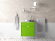 3M 2080 Gloss Light Green Bathroom Cabinetry Wraps
