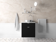 3M 2080 Gloss Black Metallic Bathroom Cabinetry Wraps