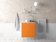3M 2080 Gloss Bright Orange Bathroom Cabinetry Wraps