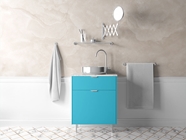 3M 2080 Gloss Sky Blue Bathroom Cabinetry Wraps