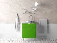 3M 2080 Satin Apple Green Bathroom Cabinetry Wraps