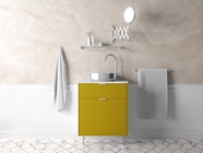3M 2080 Satin Bitter Yellow Bathroom Cabinetry Wraps