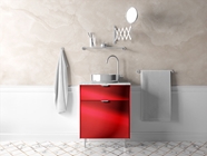 Avery Dennison SF 100 Red Chrome Bathroom Cabinetry Wraps