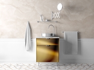 Avery Dennison SF 100 Gold Chrome Bathroom Cabinetry Wraps