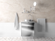 Avery Dennison SF 100 Silver Chrome Bathroom Cabinetry Wraps