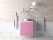 Avery Dennison SW900 Satin Bubblegum Pink Bathroom Cabinetry Wraps