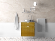 Rwraps 3D Carbon Fiber Gold (Digital) Bathroom Cabinetry Wraps