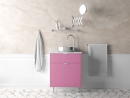 Rwraps 4D Carbon Fiber Pink Bathroom Cabinetry Wraps