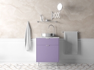 Rwraps Gloss Metallic Light Purple Bathroom Cabinetry Wraps