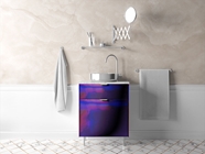 Rwraps Holographic Chrome Purple Neochrome Bathroom Cabinetry Wraps