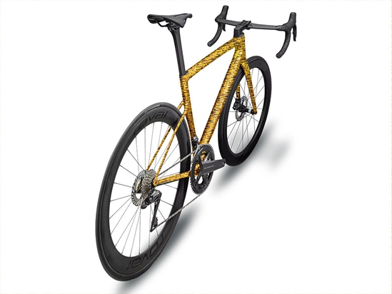 Rwraps 3D Carbon Fiber Gold (Digital) Bicycle Vinyl Wraps