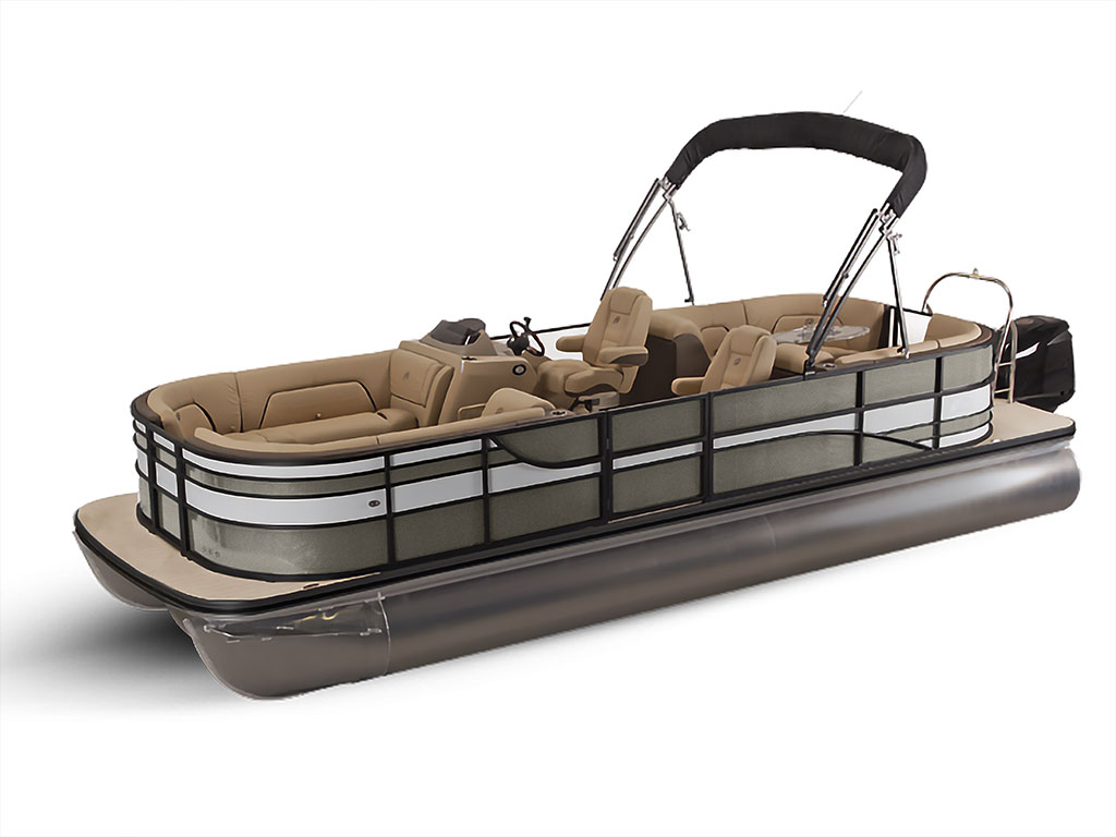 3M 1080 Gloss Charcoal Metallic Pontoon Custom Boat Wrap