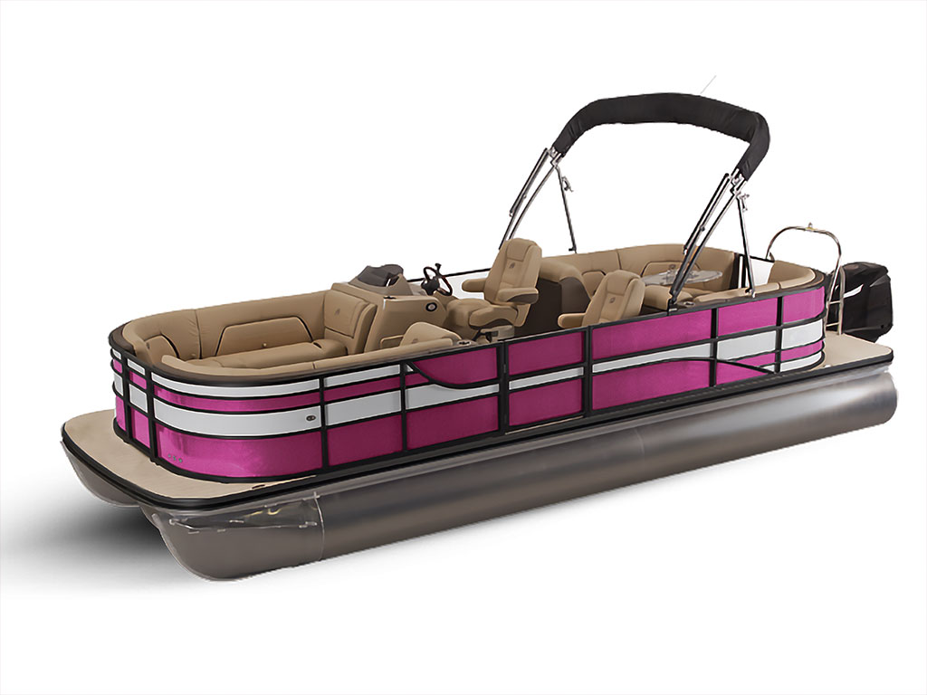 3M 1080 Gloss Fierce Fuchsia Pontoon Custom Boat Wrap