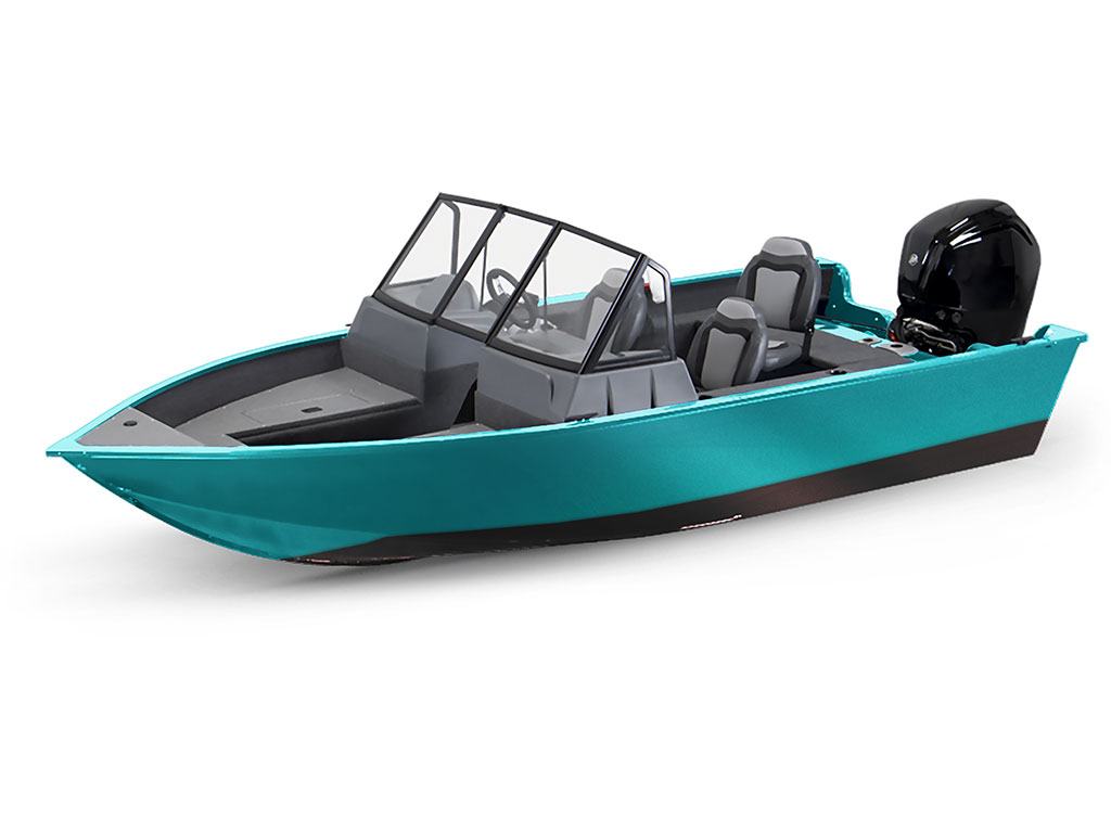 3M 1080 Gloss Atomic Teal Modified-V Hull DIY Fishing Boat Wrap
