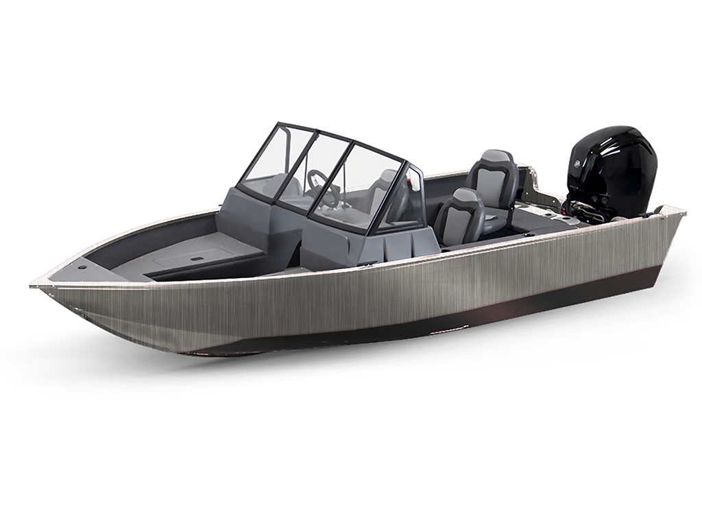 3M 2080 Brushed Aluminum Modified-V Hull DIY Fishing Boat Wrap