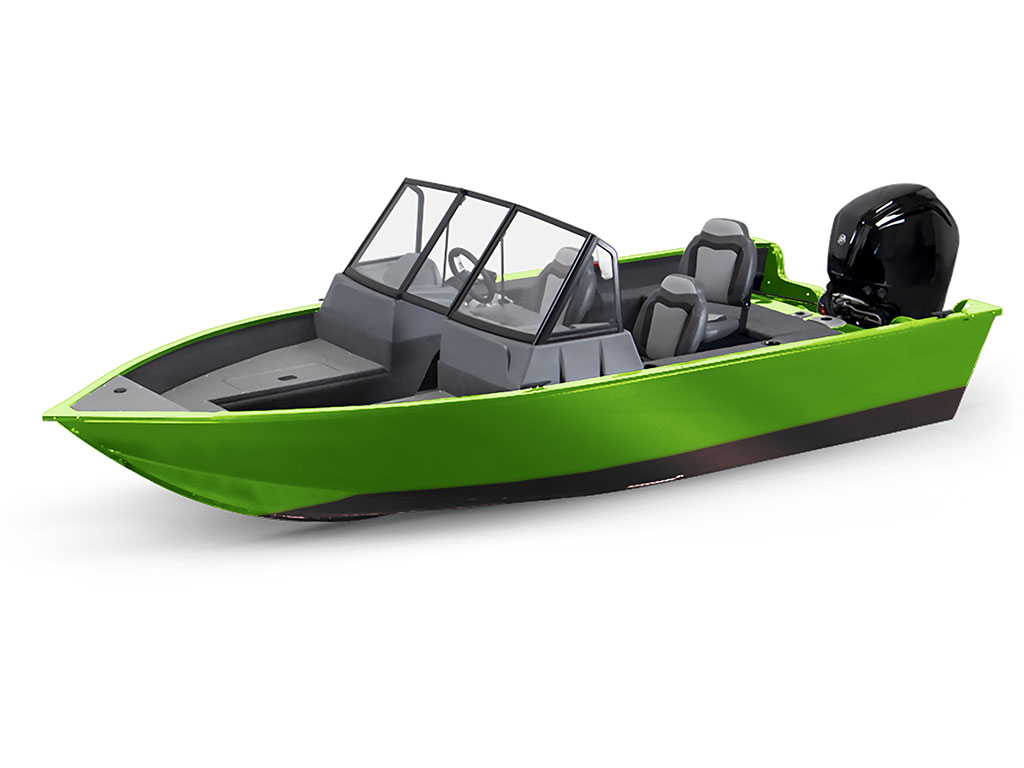 3M 2080 Gloss Light Green Modified-V Hull DIY Fishing Boat Wrap
