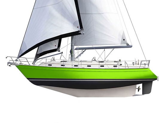 3M 2080 Gloss Light Green Customized Cruiser Boat Wraps