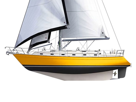 3M 2080 Gloss Sunflower Yellow Customized Cruiser Boat Wraps