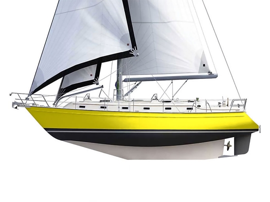 3M 2080 Gloss Lucid Yellow Customized Cruiser Boat Wraps
