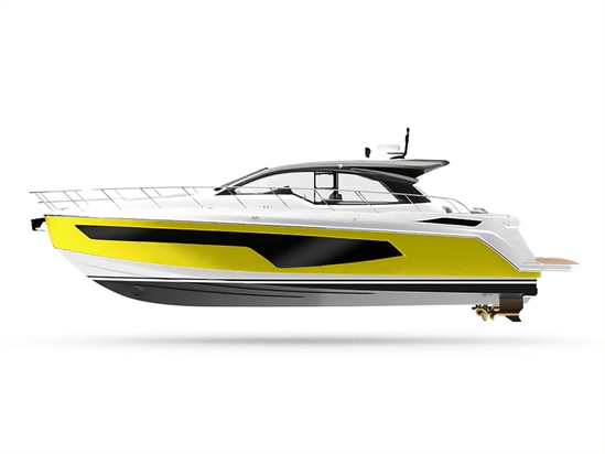 3M 2080 Gloss Lucid Yellow Customized Yacht Boat Wrap