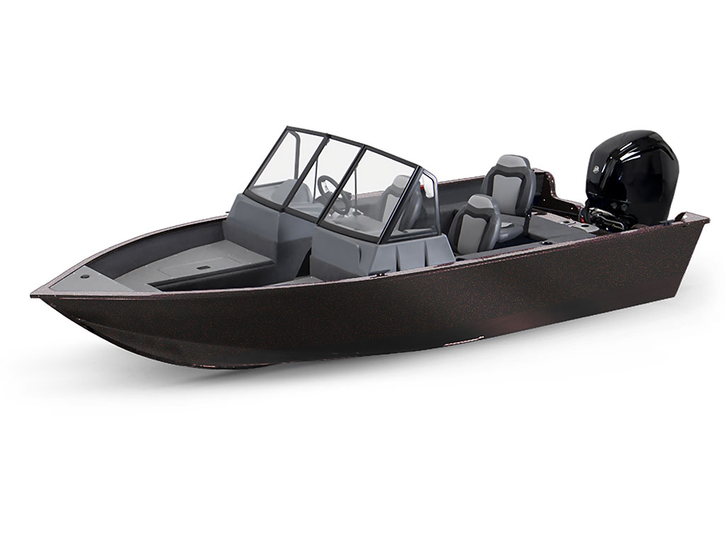 3M 2080 Gloss Ember Black Modified-V Hull DIY Fishing Boat Wrap