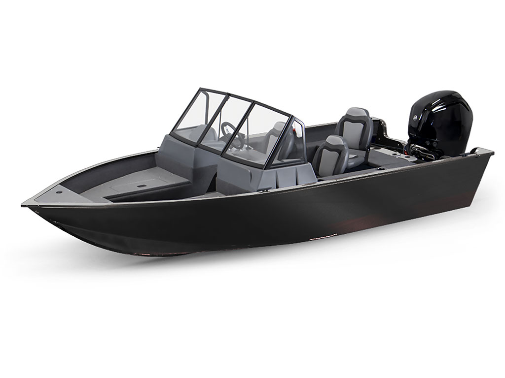3M 2080 Matte Black Modified-V Hull DIY Fishing Boat Wrap