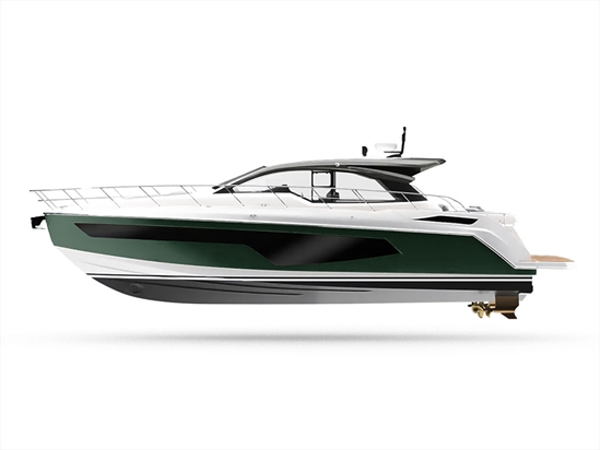 3M 2080 Matte Pine Green Metallic Customized Yacht Boat Wrap