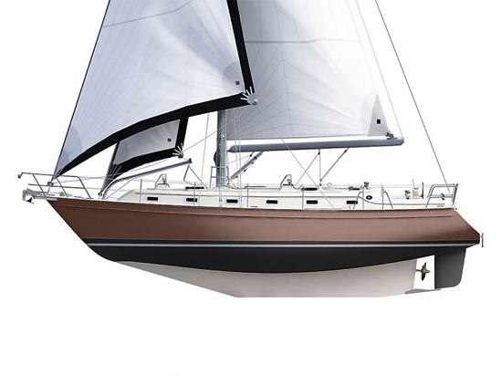 3M 2080 Matte Brown Metallic Customized Cruiser Boat Wraps