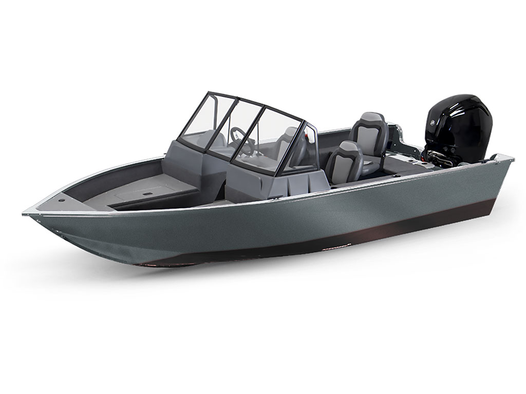 3M 2080 Matte Silver Modified-V Hull DIY Fishing Boat Wrap