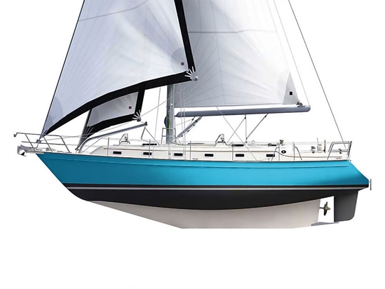 3M 2080 Matte Blue Metallic Customized Cruiser Boat Wraps