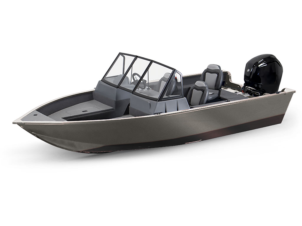 3M 2080 Matte Gray Aluminum Modified-V Hull DIY Fishing Boat Wrap