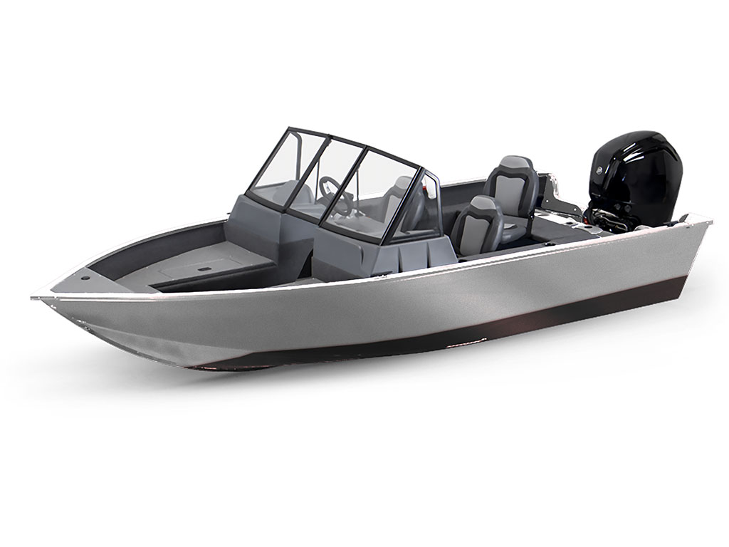 3M 2080 Satin White Aluminum Modified-V Hull DIY Fishing Boat Wrap