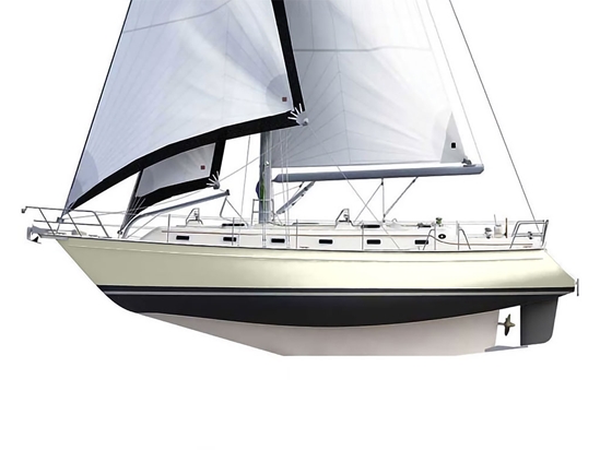 3M 2080 Satin Pearl White Customized Cruiser Boat Wraps