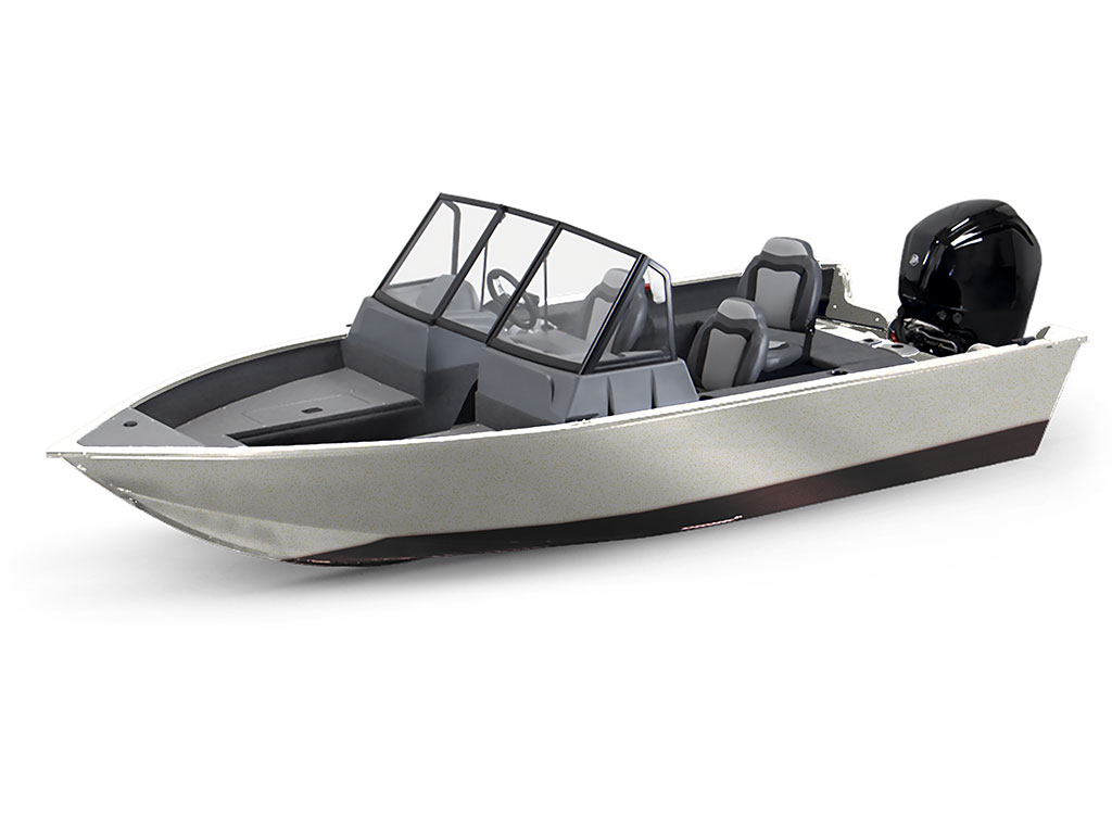 3M 2080 Satin Frozen Vanilla Modified-V Hull DIY Fishing Boat Wrap
