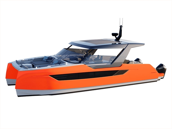 3M 1080 Satin Neon Fluorescent Orange Catamaran Dual-Hull Vinyl Film Wraps
