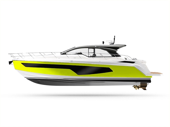3M 1080 Satin Neon Fluorescent Yellow Customized Yacht Boat Wrap