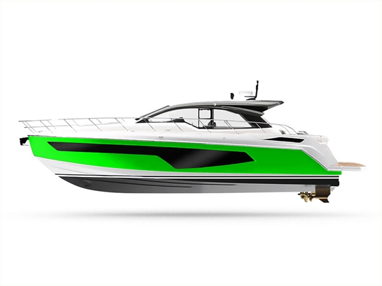 3M 1080 Satin Neon Fluorescent Green Customized Yacht Boat Wrap