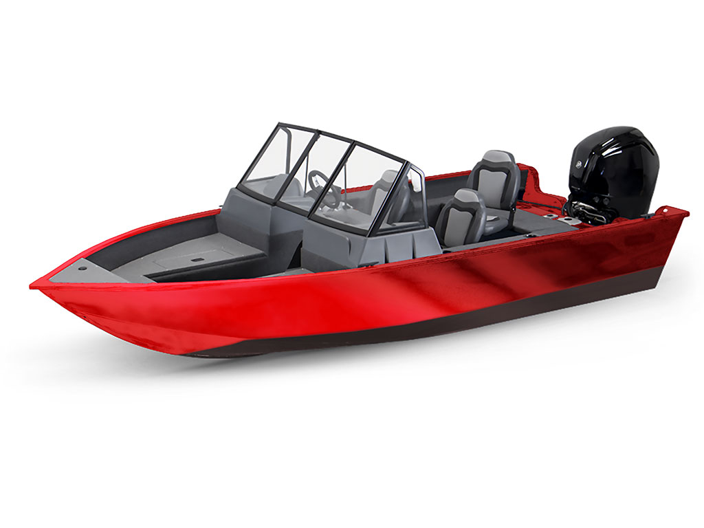 Avery Dennison SF 100 Red Chrome Modified-V Hull DIY Fishing Boat Wrap