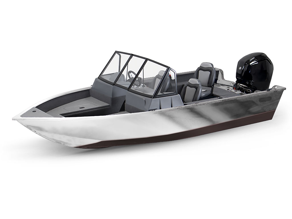 Avery Dennison SF 100 Silver Chrome Modified-V Hull DIY Fishing Boat Wrap
