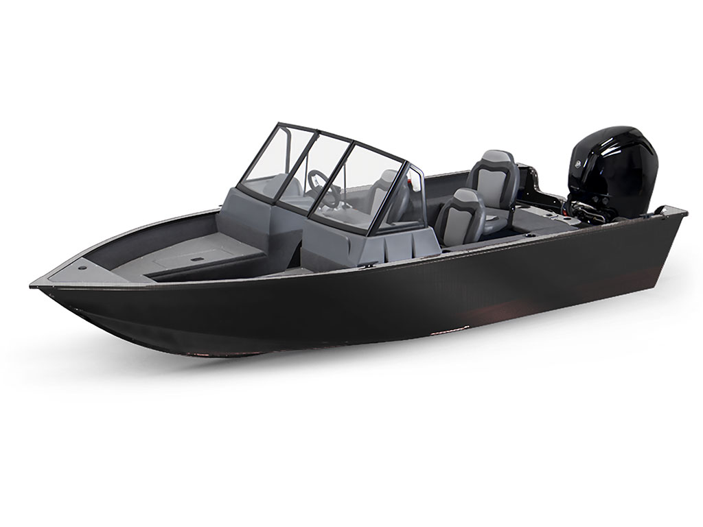 Avery Dennison SW900 Brushed Black Modified-V Hull DIY Fishing Boat Wrap