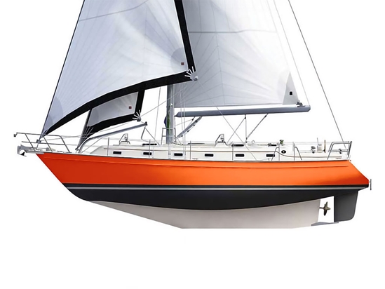Avery Dennison SW900 Gloss Orange Customized Cruiser Boat Wraps