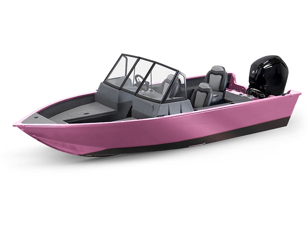 Avery Dennison SW900 Satin Bubblegum Pink Modified-V Hull DIY Fishing Boat Wrap
